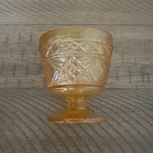 Vintage Depression Glass Yellow Golden Glow Glass Cup Bowl Dish - Picture 5 of 5